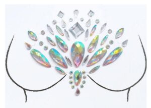 Center Breast Design Acrylic Pasty