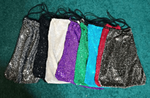 Sequins Draw String Money Bags