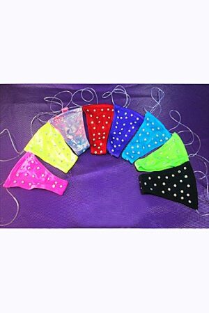 Sexy Thong With Rhinestones and Clear String