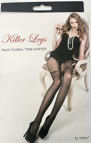 Lace Black Design Fishnet Stockings