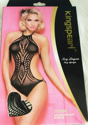 Sexy Black Mesh Babydoll With Strappy Bow Butt Design