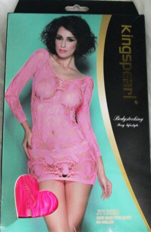 Sensuous Hot Pink Lace Chemise Babydoll